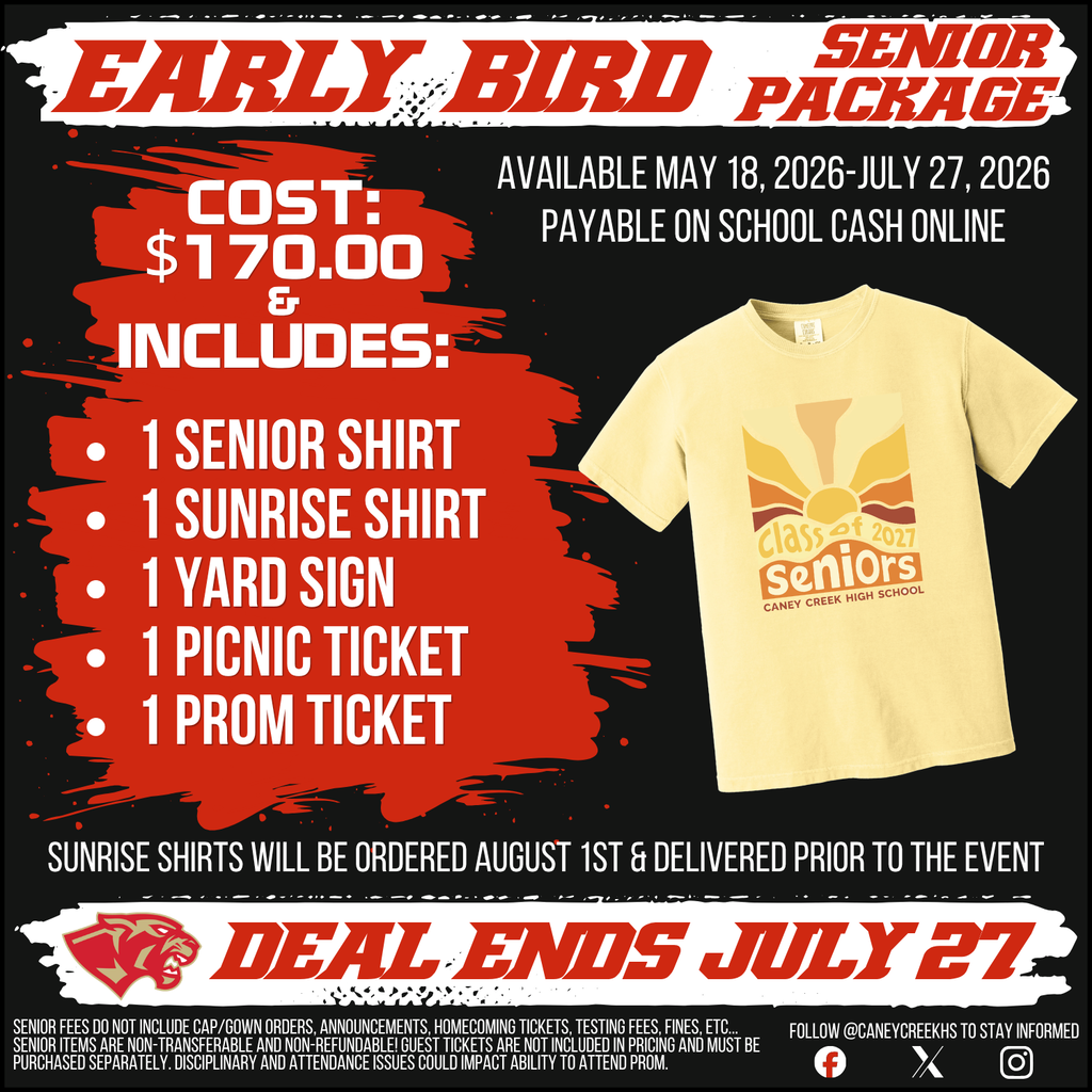 Early bird senior package available now