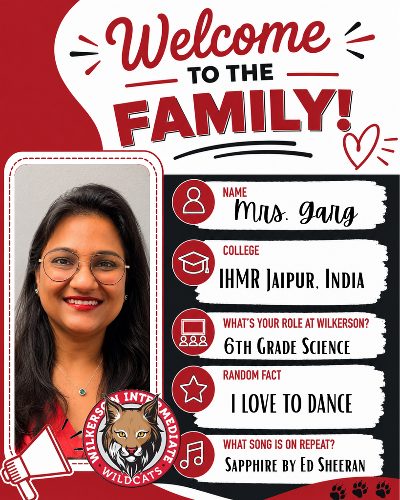 Welcome Mrs. Garg