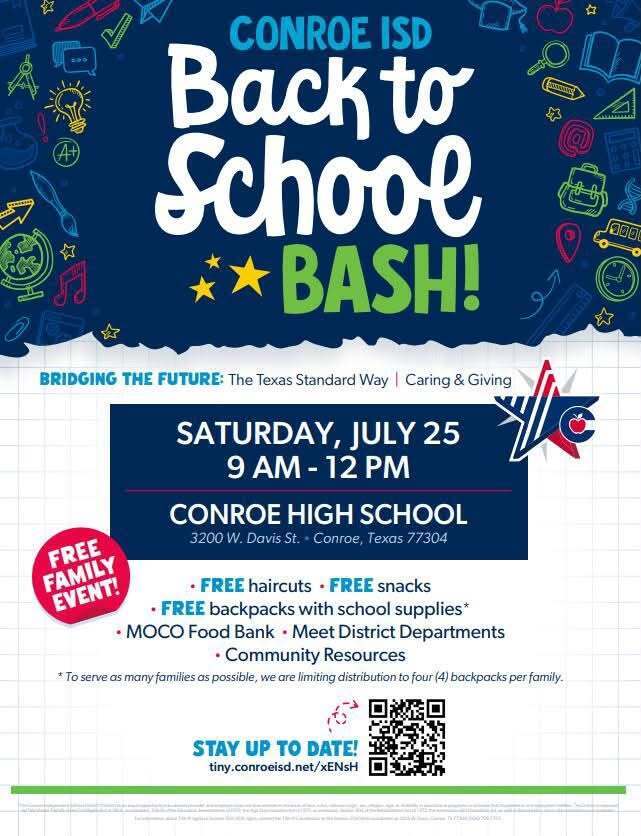 Back to School Bash Flyer English