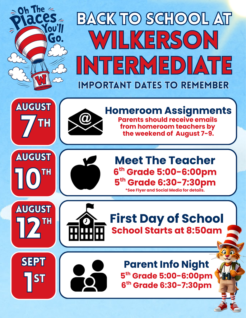 Back to school dates