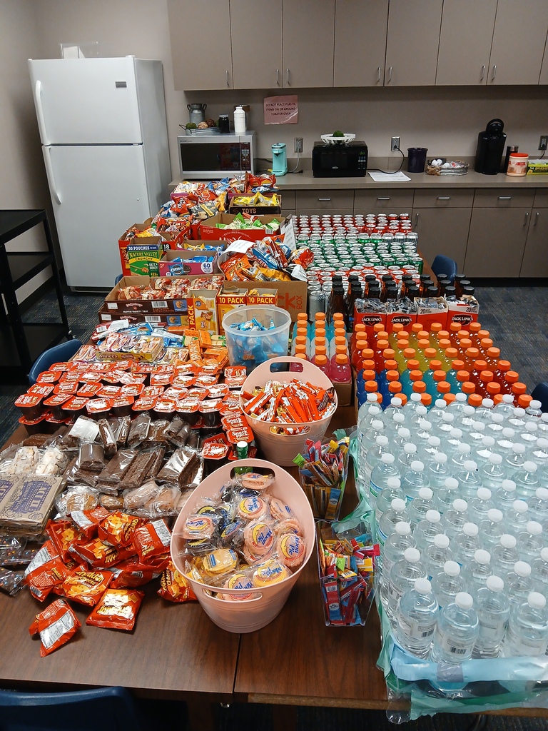 Food on table in lounge