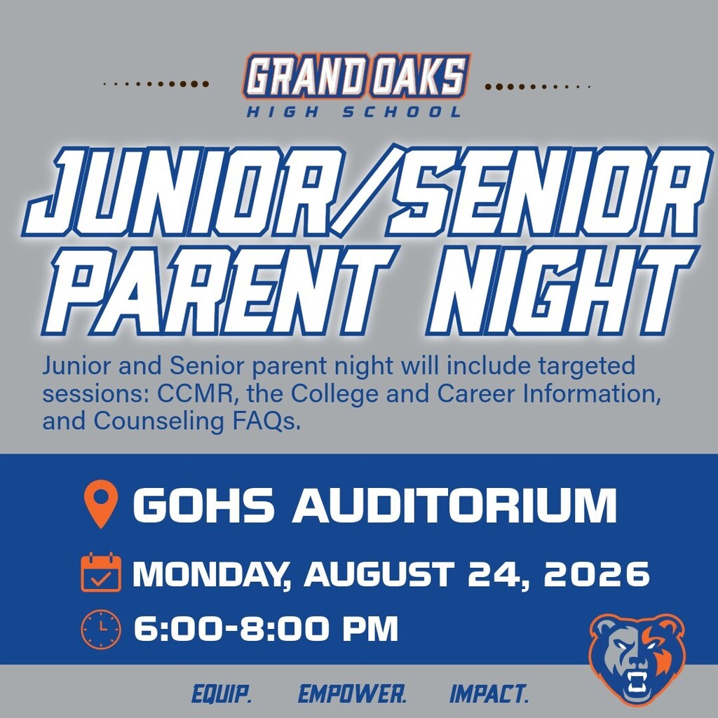 junior senior parent night flyer