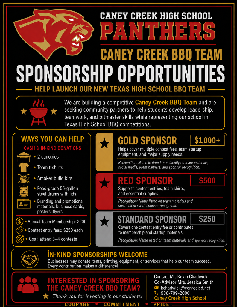 bbq team  sponsors needed