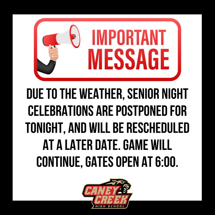 Senior night events postponed