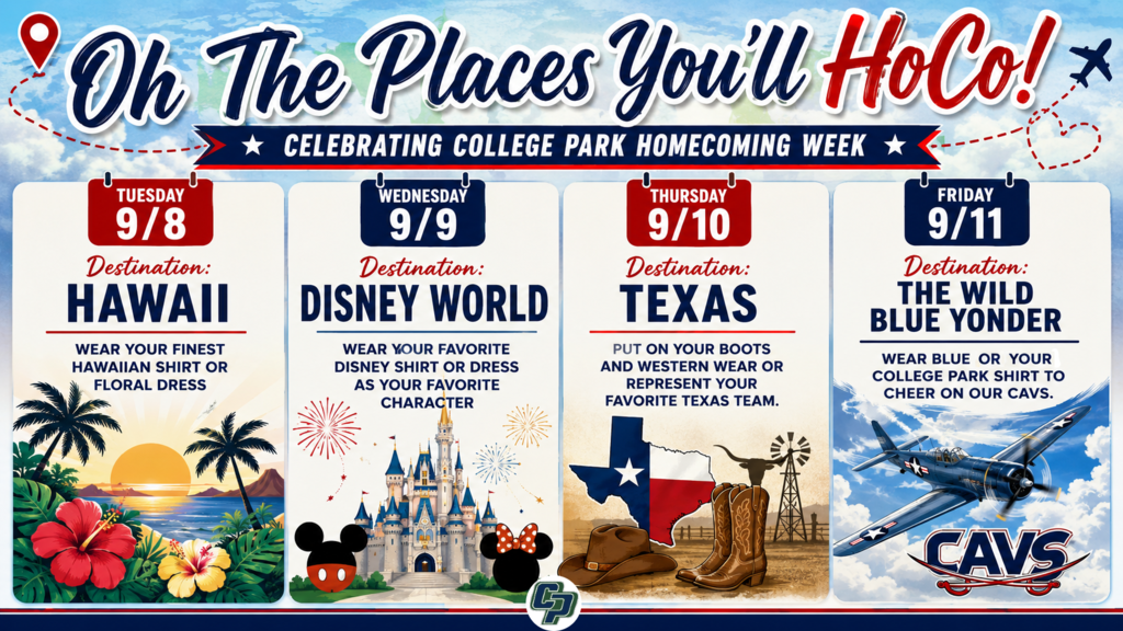 Homecoming week flyer