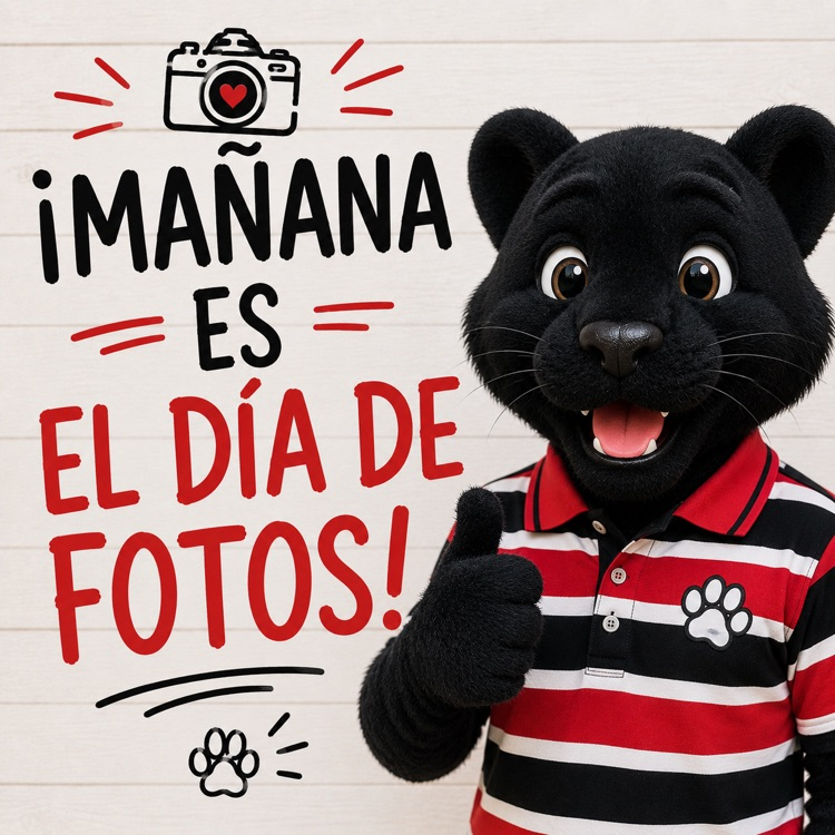 Tomorrow is Picture Day panther in polo