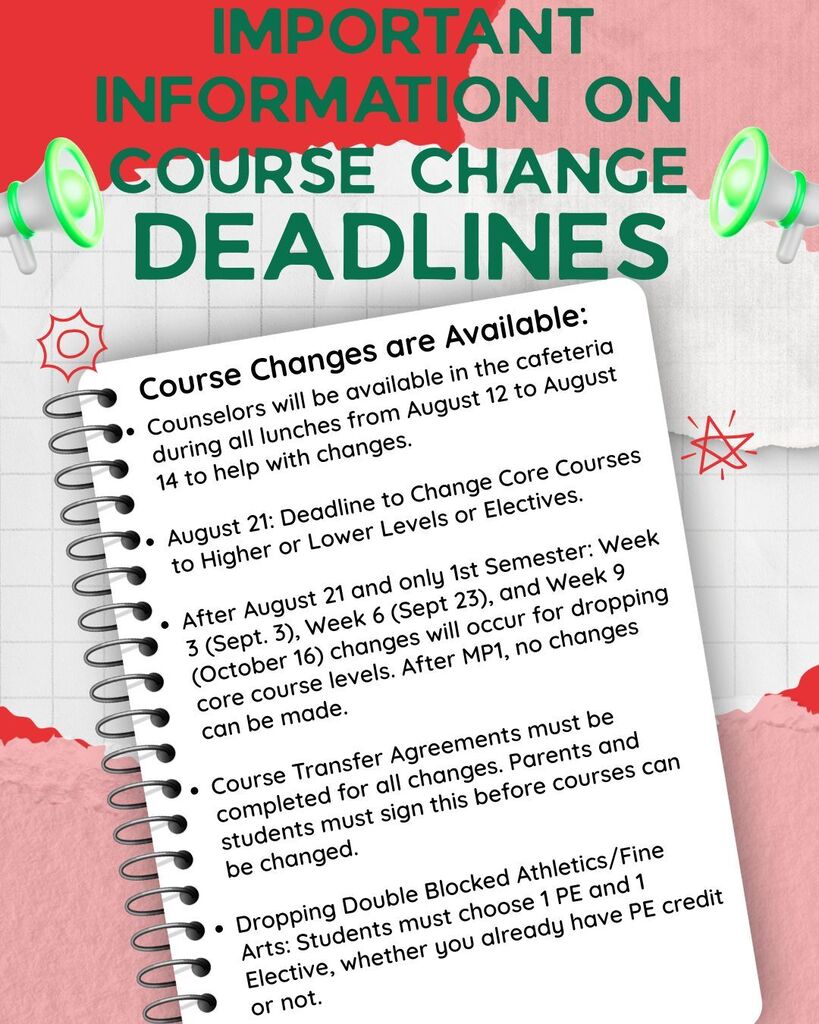 course change deadlines