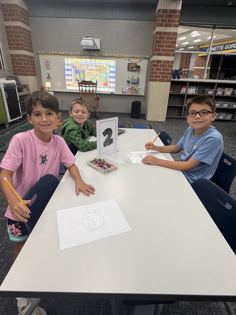 students in library