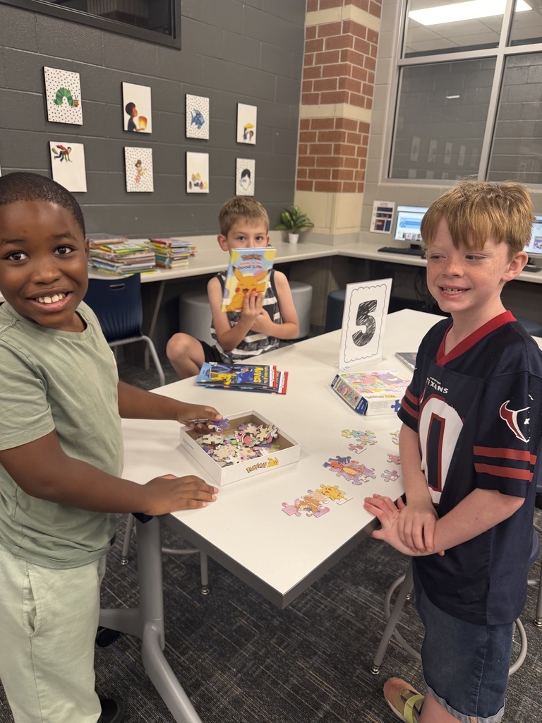 students in library