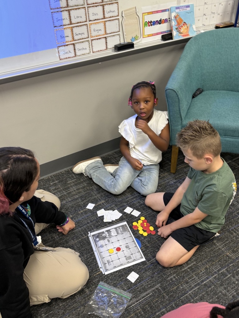 students in math stations