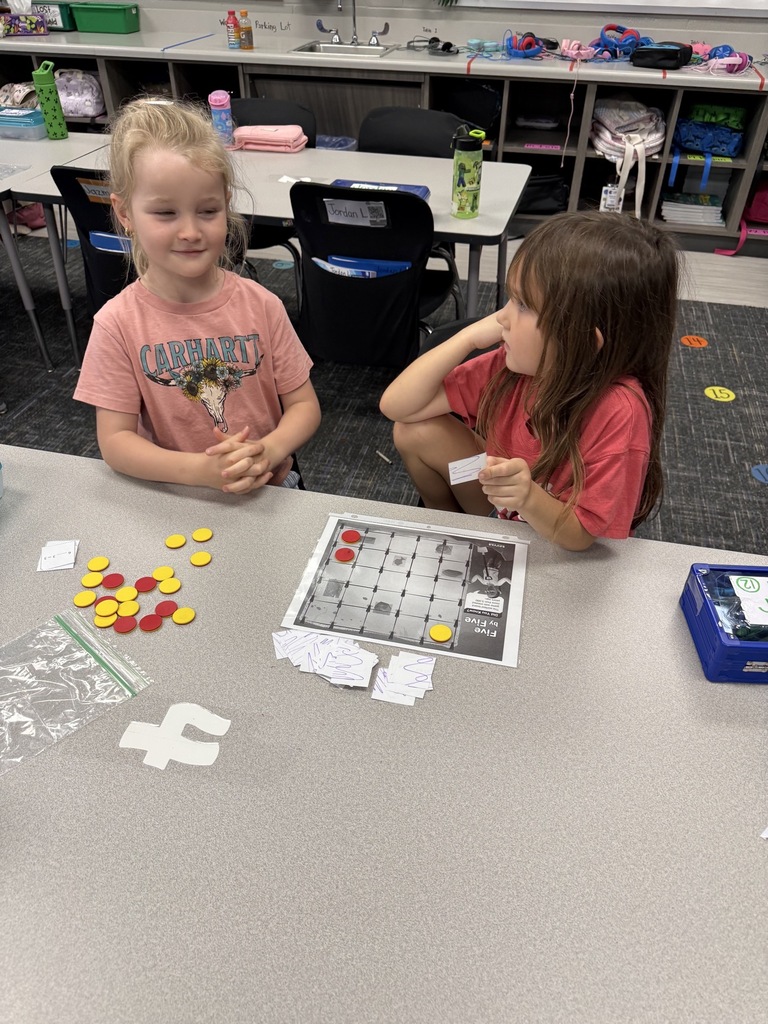 students in math stations