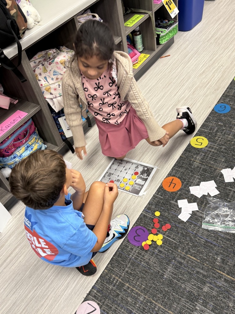 students in math stations