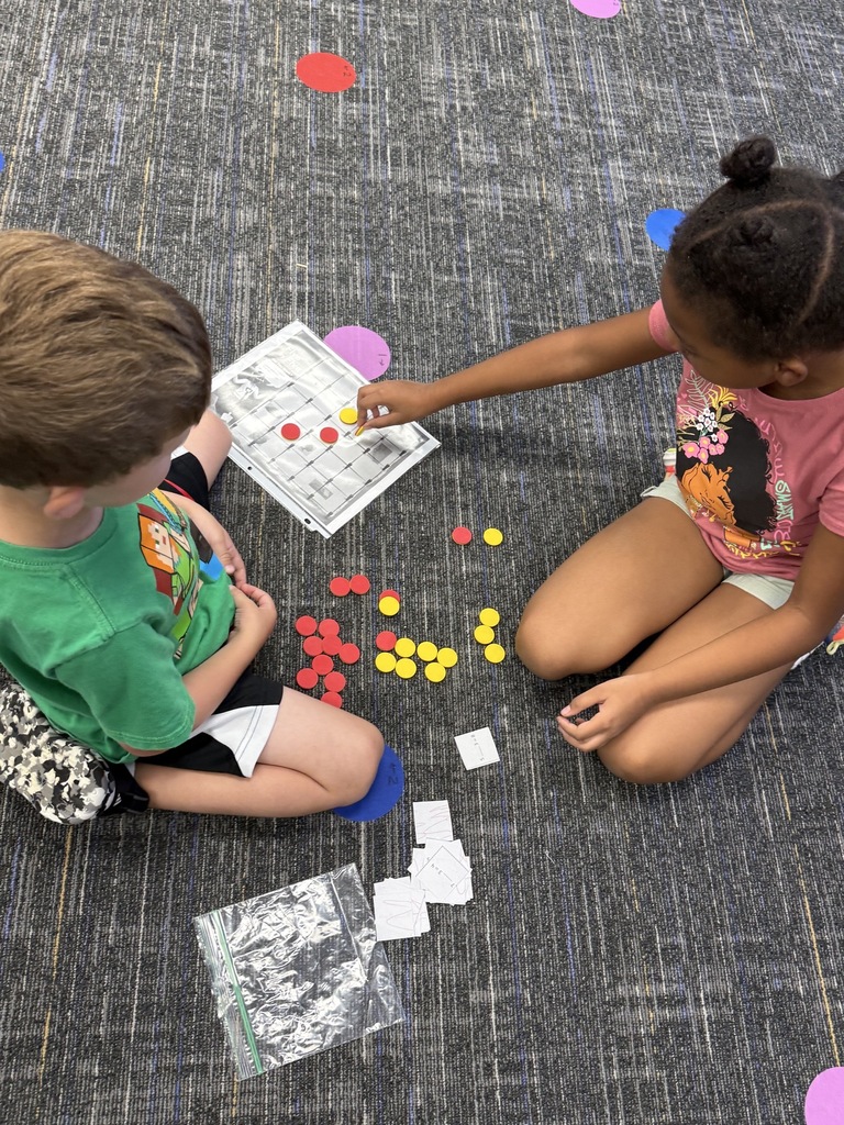 students in math stations