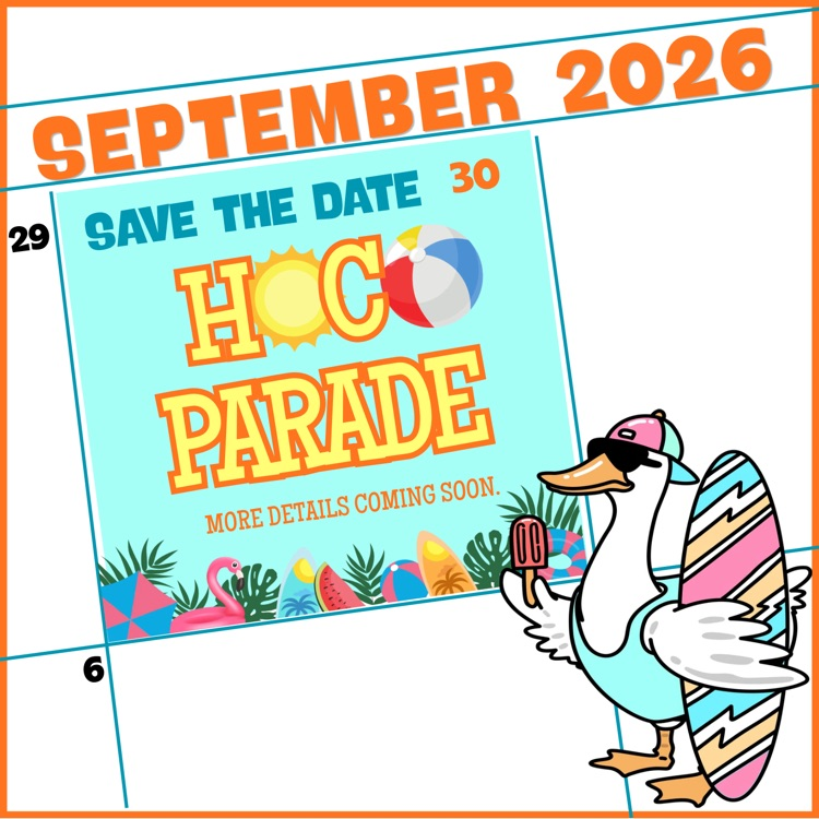homecoming parade save the date