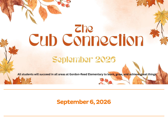 Cub Connection 9/6/26
