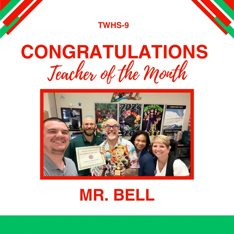 teacher of month
