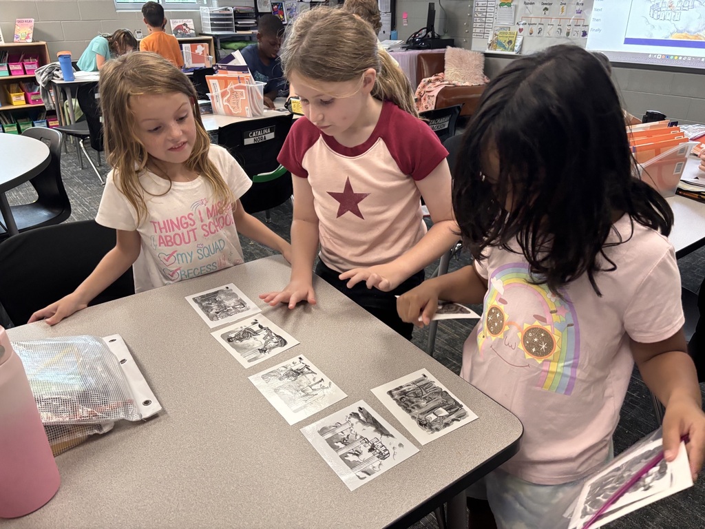 2nd Graders retelling a story