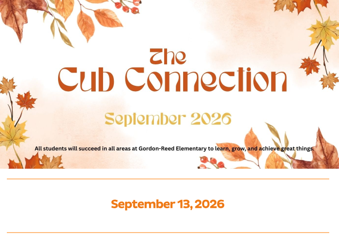 Cub Connection 9/13/26