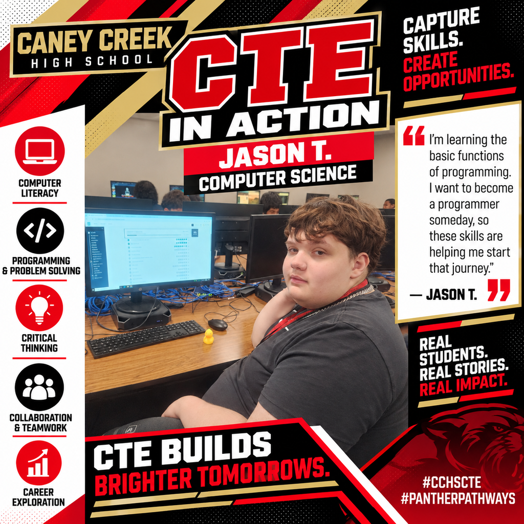 computer programming student in class