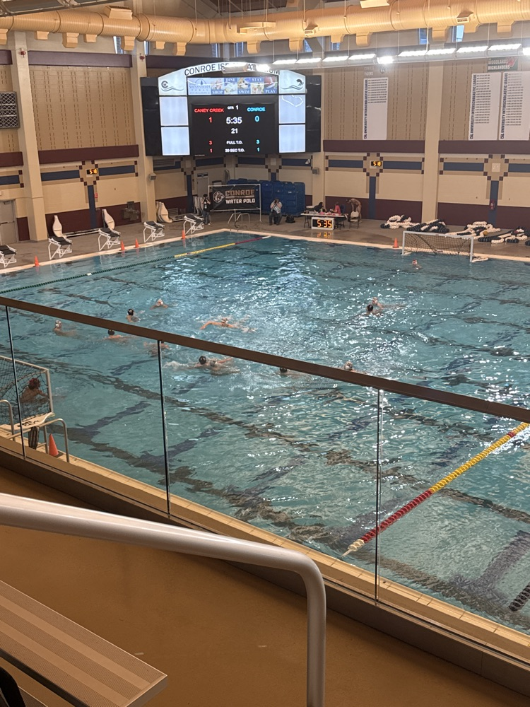Panther boys water polo against Conroe 
