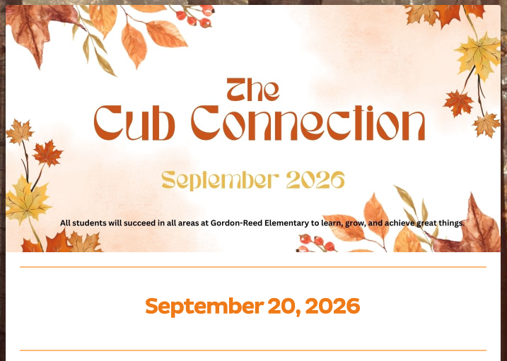Cub Connection 9/20/26