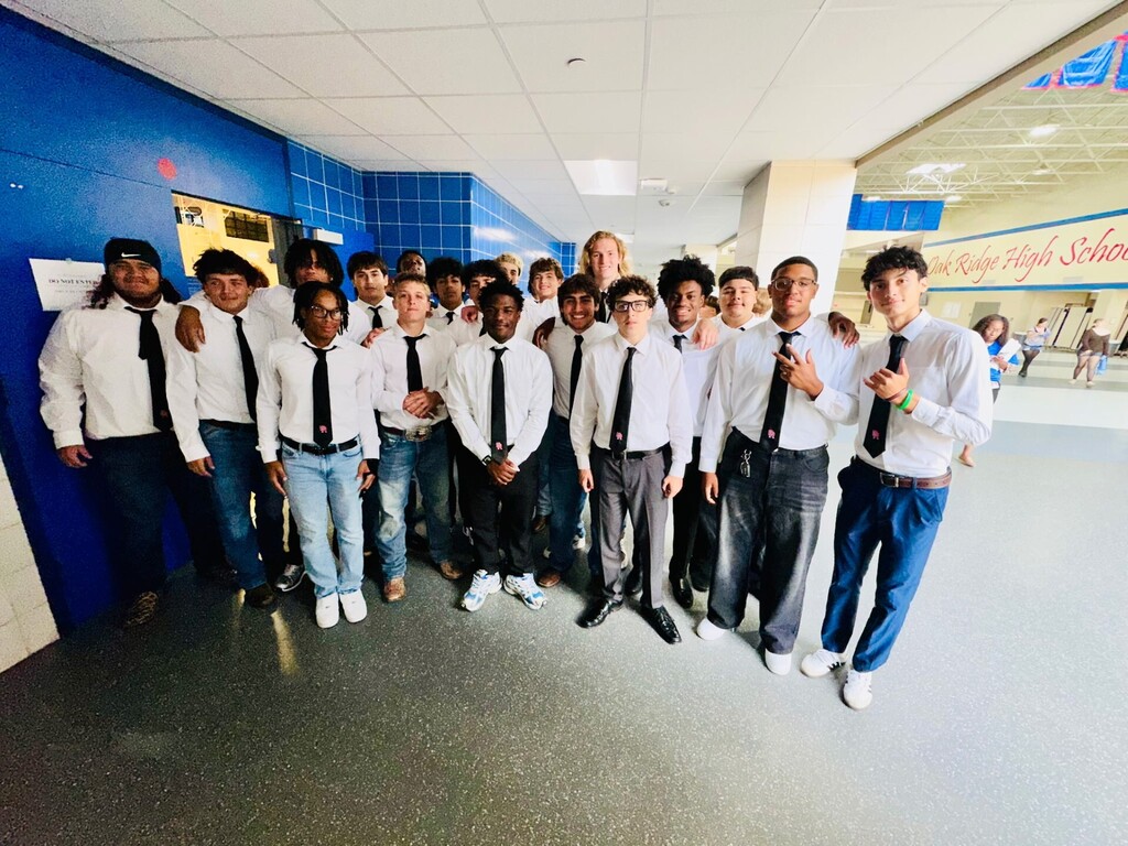 These guys are READY for tonight’s game against Conroe High! 🦅❤️💙 Let’s go, War Eagles! CA-CAW!! 🦅🏈