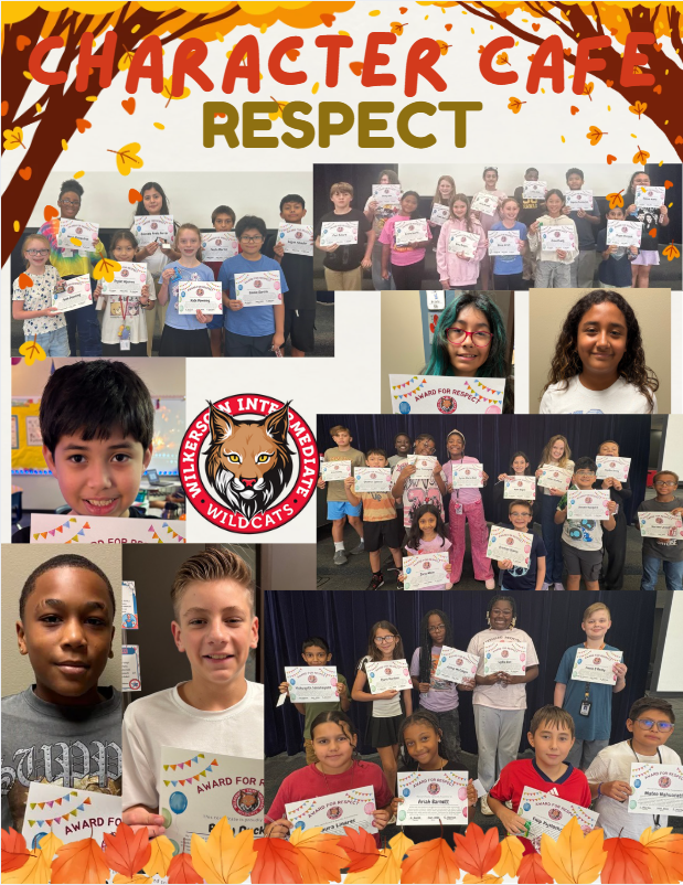 Character Cafe Respect Recipients