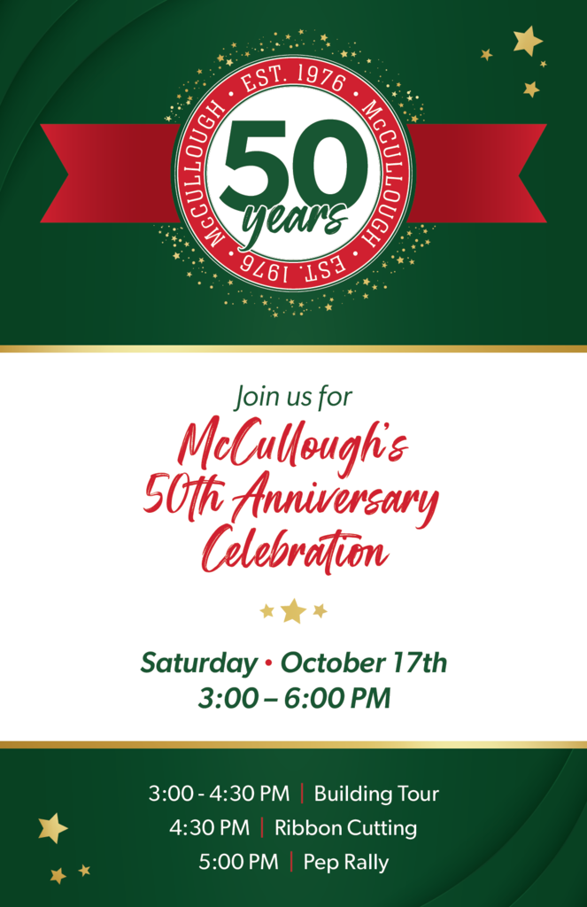 McCullough's 50th Anniversary Celebration!