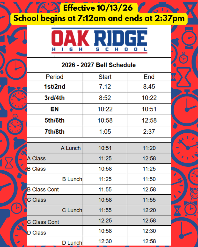 New Bell Schedule