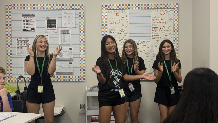 teen leadership students rapping