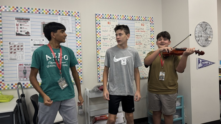 teen leadership students rapping