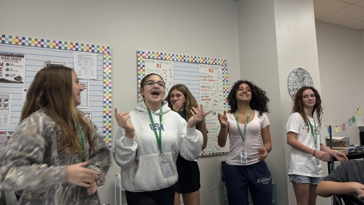 teen leadership students rapping