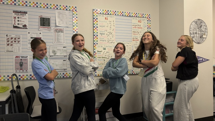 teen leadership students rapping