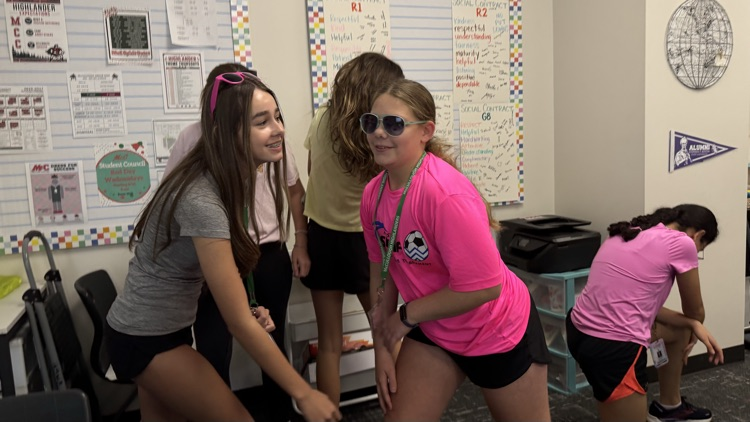 teen leadership students rapping