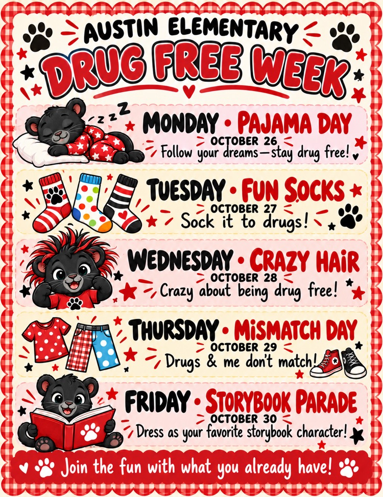 drug free week dates up dress up