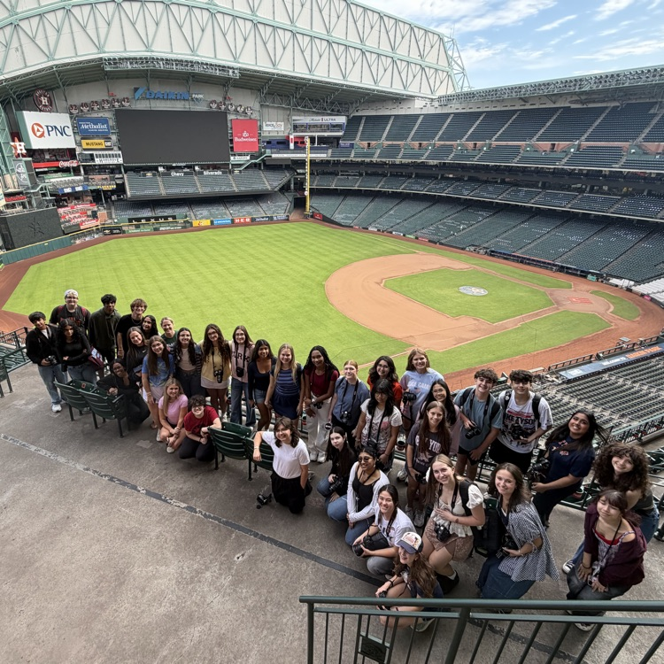 The Caledonian staff, the student newspaper class, headed to Daikin Park today to take a tour, take photos, and meet with members from the Astros media team. A special thanks to former TWHS teacher, Ms. Gartner, for being the ultimate tour guide!