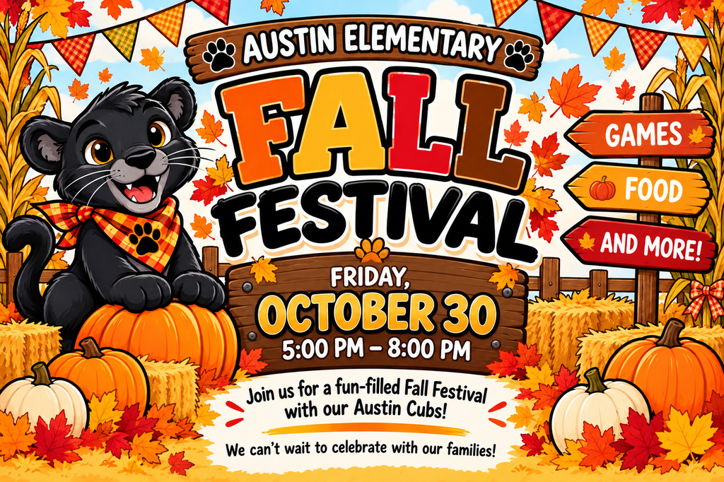 Join us for our Fall Festival this Friday, October 30, from 5–8 PM! Games, food, and family fun! 