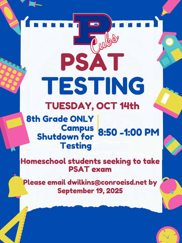 PSAT Registration Flyer