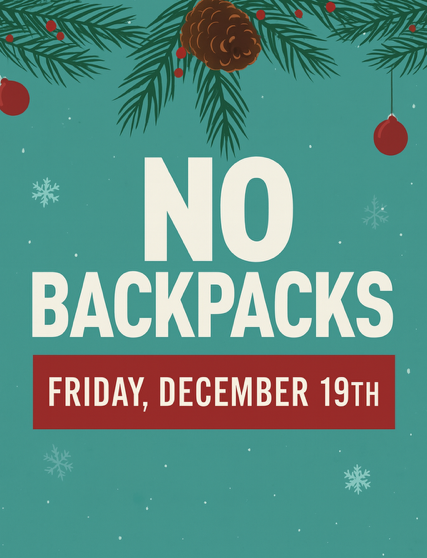No Backpacks