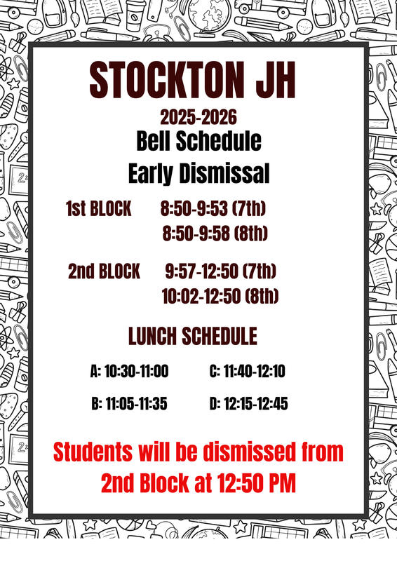 Early Dismissal Schedule