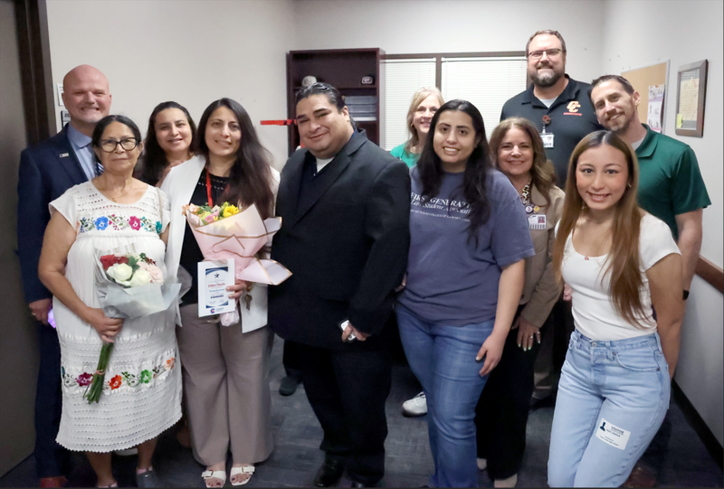 Esther Davila with family.