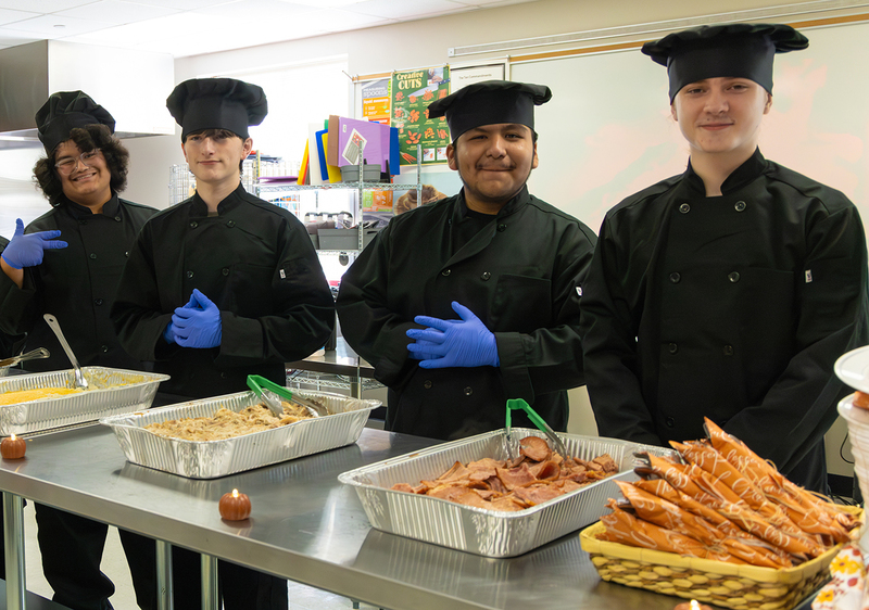 Culinary students from Washington High School