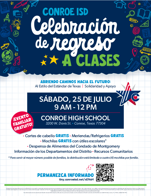 Fiesta de Regreso a Clases del Conroe ISD