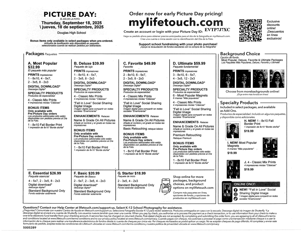 Picture Day Packet