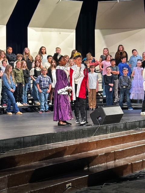 concert participants on stage