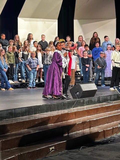 concert participants on stage