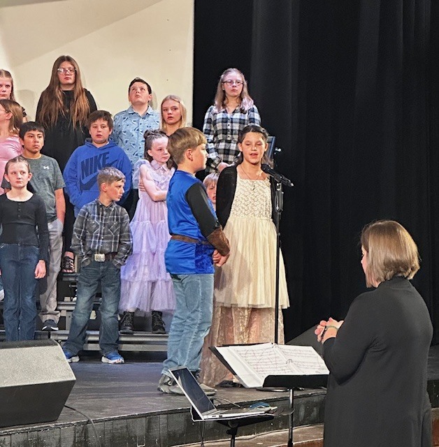 concert participants on stage