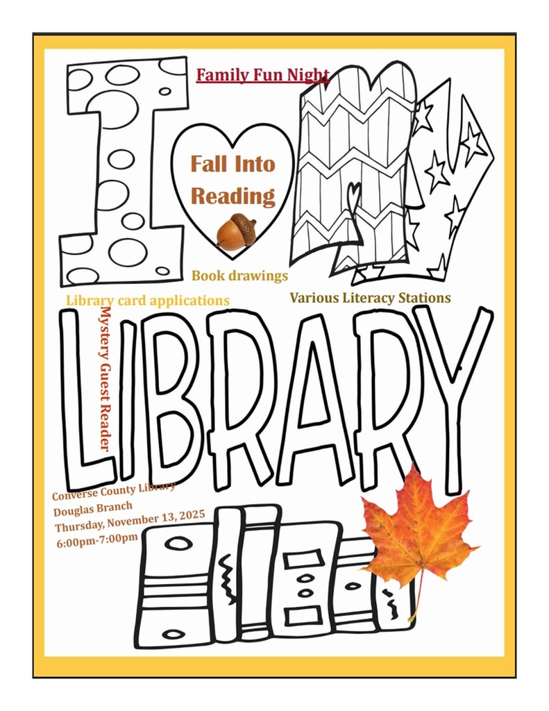 I love my library fall reading event