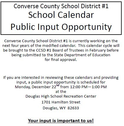 public input requested