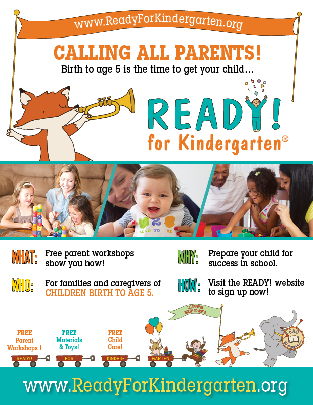 flyers that explain Ready! for Kindergarten